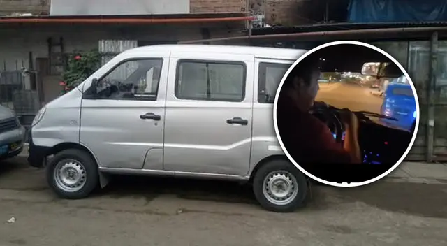 Extorsionadores amenazan al conductor de la minivan y le dicen que "se alinee" en SJL.