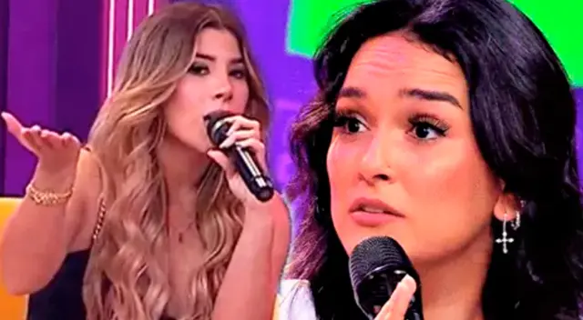 Yahaira Plasencia se defiende de Daniela Darcourt. Yahaira Plasencia se defiende de Daniela Darcourt.