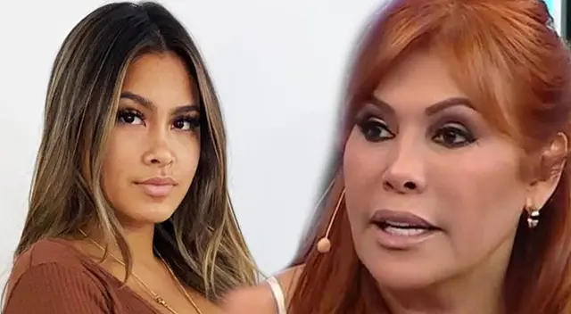 Magaly Medina molesta con Delany López por acusarla de sembrar. Magaly Medina molesta con Delany López por acusarla de sembrar.