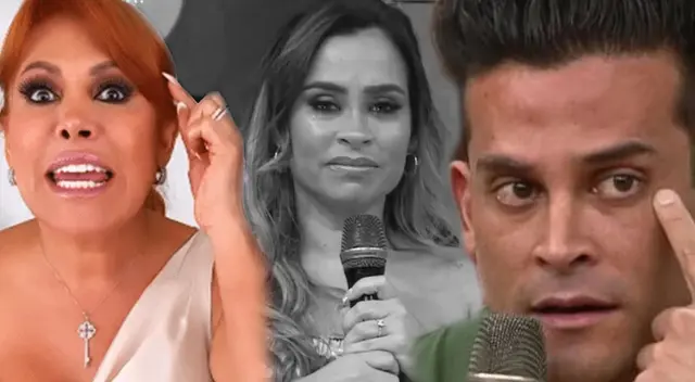 Magaly Medina explotó contra Christian Domínguez tras defender a Ethel Pozo.