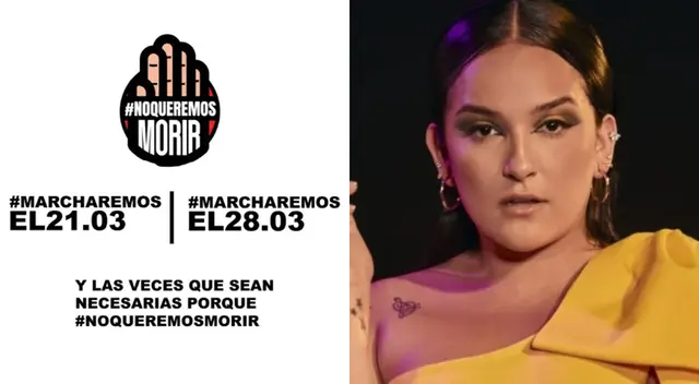 Daniela Darcourt habló sobre la marcha por la paz y las críticas que recibió.