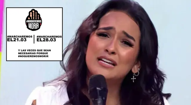 Daniela Darcourt revela que todos sus compañeros votaron por no ir a la marcha.