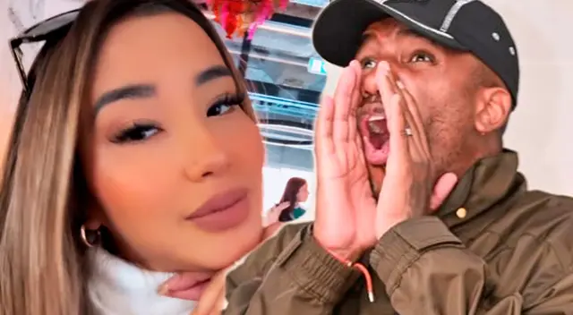 Jefferson Farfán y Xiomy Kanashiro se lucen enamorados.