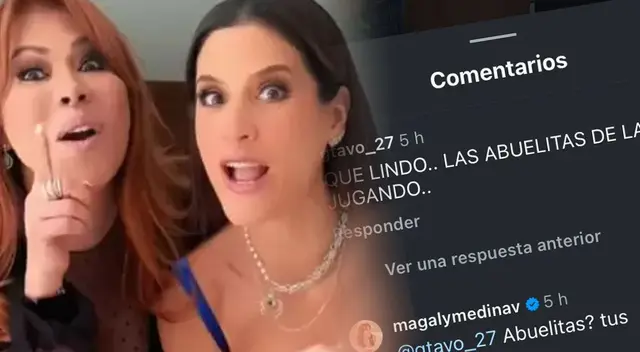 Magaly Medina y María Pía Copello se ENFRENTAN a usuarios que las tildaron de 'ABUELITAS' en video