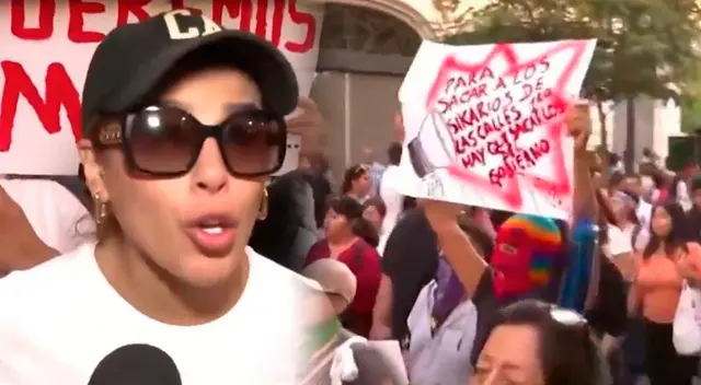 Usuarios ELOGIAN a Yahaira Plasencia por filtrar mensaje que recibió del Congreso y participar en la 'Marcha por la Paz'