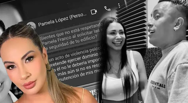 Pamela López exige a Christian Cueva que RESPETE a Pamela Franco tras revelar que pidió ver cámaras de su casa