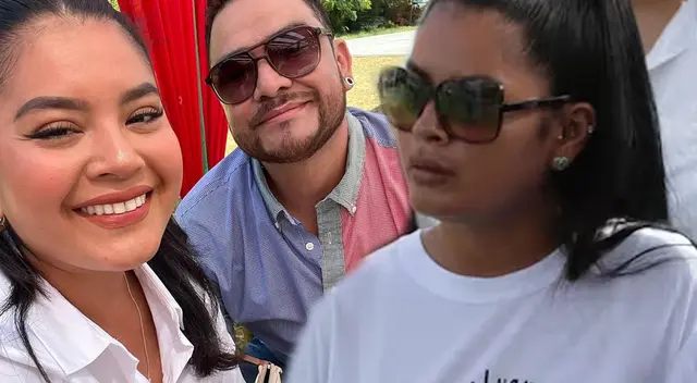 Carolina Jaramillo recibió un collar con el rostro de Paul Flores.