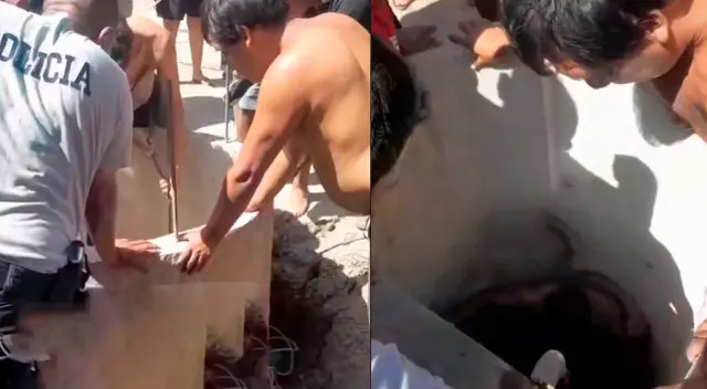 Niña de 1 año tres meses cae a un pozo de 40 metros de profundidad Niña de 1 año tres meses cae a un pozo de 40 metros de profundidad