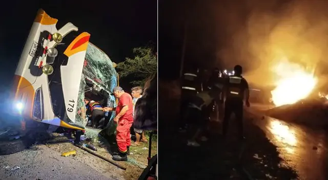 Movil Bus chocó contra tráiler en Olmos y deja una menor de edad fallecida.