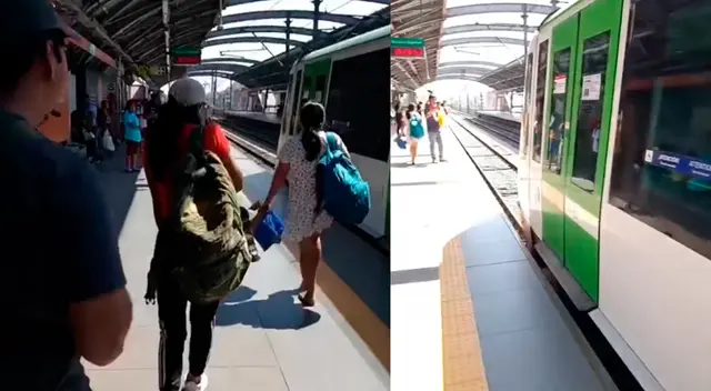 Hombre cae a rieles del Metro de Lima y paraliza estación Javier Prado Hombre cae a rieles del Metro de Lima y paraliza estación Javier Prado