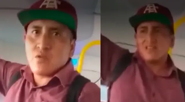 Joven desenmascara a falso mendigo en bus de Lima