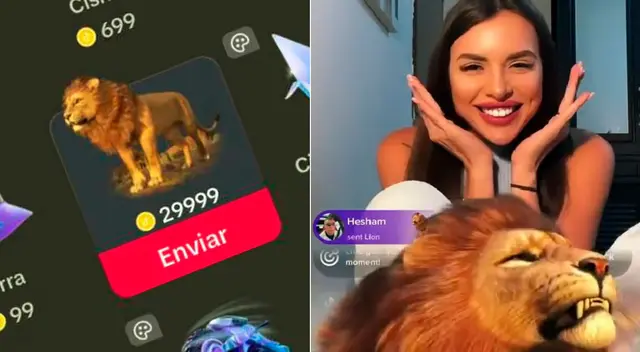 Este es el precio del león en TikTok en soles peruanos.