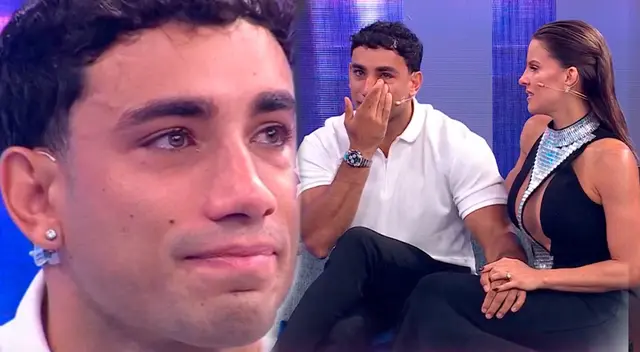 Said Palao se mostró emotivo al ver imágenes de su familia. Said Palao se mostró emotivo al ver imágenes de su familia.