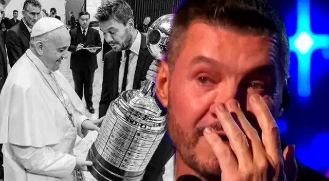 Marcelo Tinelli sufre la partida del papa Francisco.