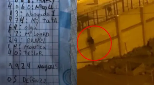 Las notas halladas tras la fuga de John Kennedy Javier Sebastian, incluyen al menos diez números telefónicos con código de Venezuela.