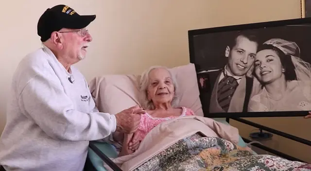 Veterano de EE.UU. se alista para su 75° aniversario junto al amor de su vida.