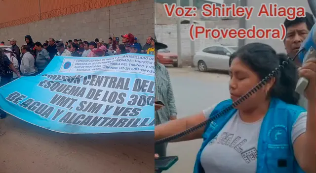 Nueva Rinconada en conflicto tras paralización de obras de agua potable.