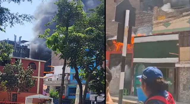 Incendio viene siendo controlado por los bomberos en SJL.