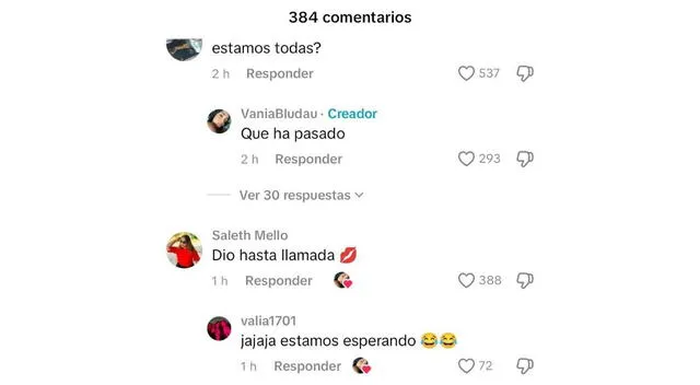 Vania Bludau responde sobre polémica de video de Mario Irivarren. Fuente: TikTok. Vania Bludau responde sobre polémica de video de Mario Irivarren. Fuente: TikTok.