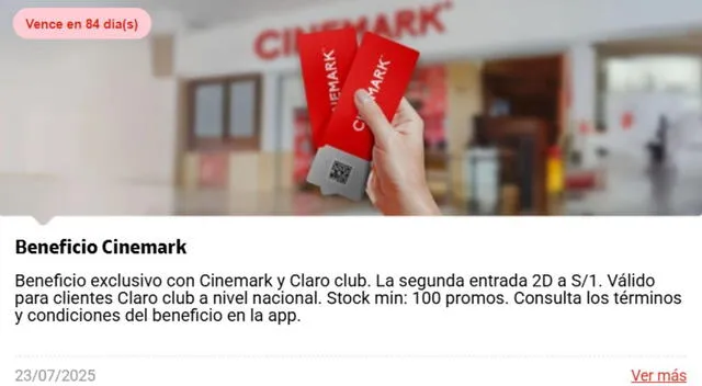 Cinemark lanza entradas a solo S/1: descubre qué días aplica, sedes participantes y cómo obtenerlas Cinemark lanza entradas a solo S/1: descubre qué días aplica, sedes participantes y cómo obtenerlas