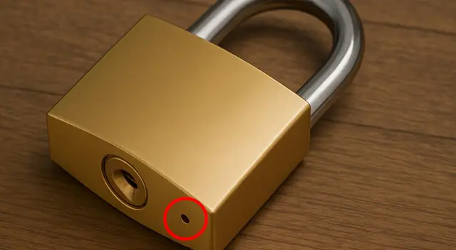 Los agujeritos del candado cumplen una función esencial para alargar su duración.