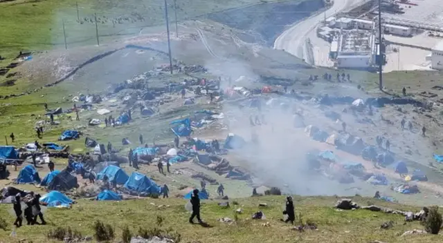 Denuncia represión policial por conflicto con minera Las Bambas Denuncia represión policial por conflicto con minera Las Bambas