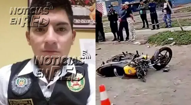 Suboficial PNP de 29 años muere al chocar su moto con una combi en Chimbote y deja huérfana a su pequeña hija.