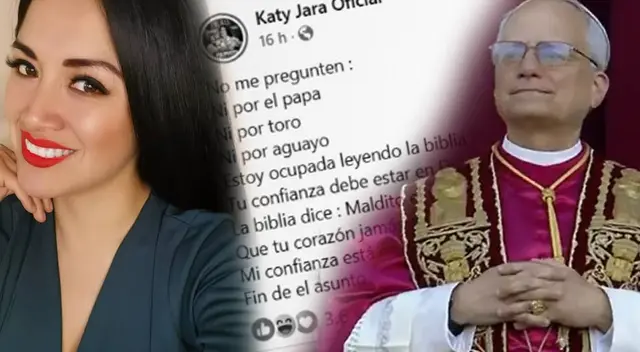 Katy Jara en el ojo de la tormenta por INSENSIBLE opinión sobre el Papa peruano León XIV