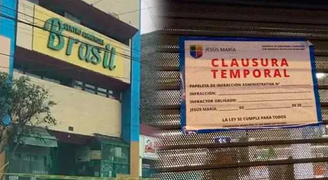 Cierra famosa Galería Brasil en Jesús María. Cierra famosa Galería Brasil en Jesús María.