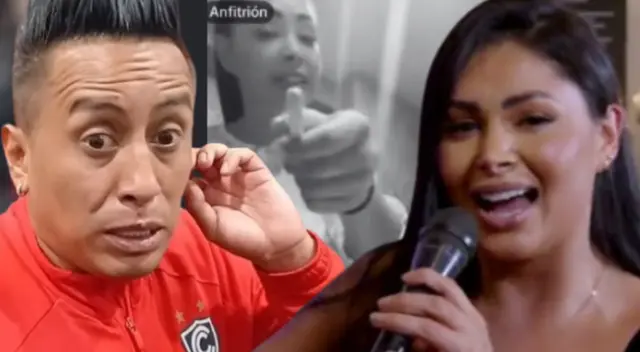 Pamela Franco canta y Christian Cueva se sorprende y reacciona. ¿Se molestó? Pamela Franco canta y Christian Cueva se sorprende y reacciona. ¿Se molestó?