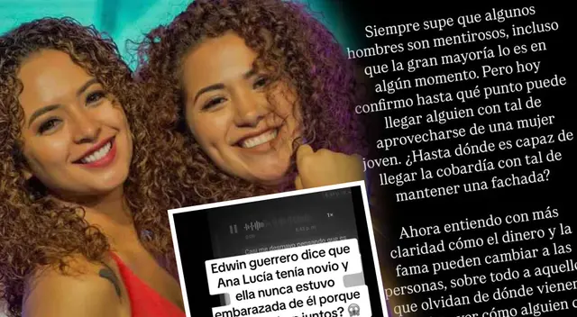 Hermana de Ana Lucía Urbina ENFURECE tras filtrarse audio de Edwin Guerrero desmintiendo embarazo.