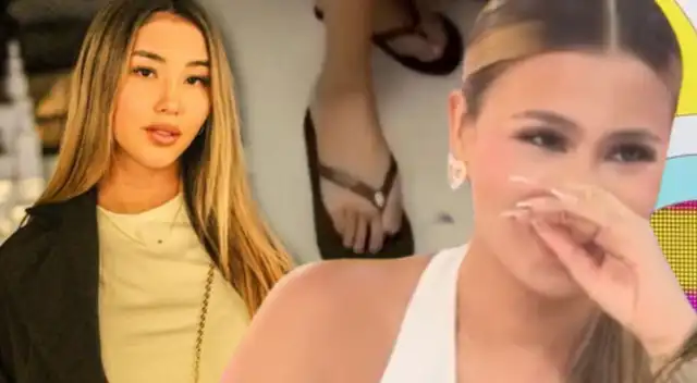 Delany López no contuvo reírse por los pies de Xiomy Kanashiro.