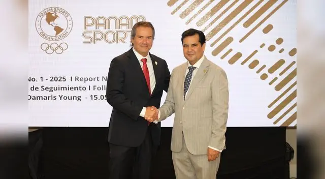 Presidente del IPD junto al titular de Panam Sports