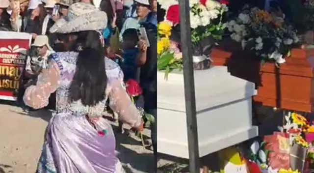Vestida de wititi, la menor despidió a sus padres entre lágrimas y tradición en Arequipa.