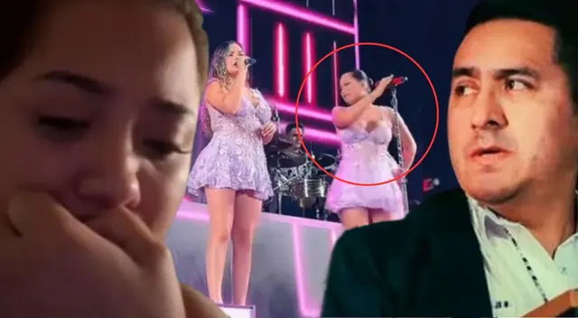 Ana Lucía deja concierto de Corazón Serrano por polémica con Edwin Guerrero.