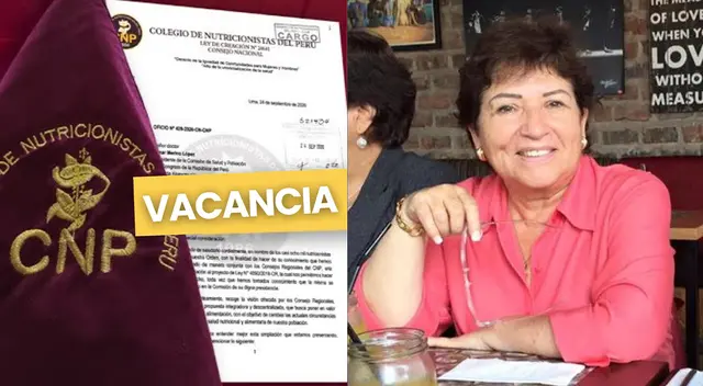 Impulsan vacancia de decana del Colegio de Nutricionistas del Perú Impulsan vacancia de decana del Colegio de Nutricionistas del Perú