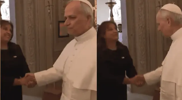 Gesto de Dina Boluarte ante el Papa causa tensión en el Vaticano.
