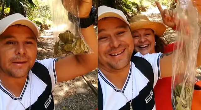 Pareja mexicana protagonizó divertido momento al consumir demasiadas hojas de coca.