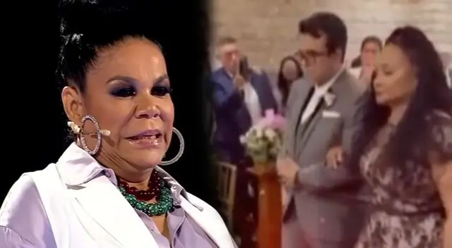 Eva Ayllón no estuvo presente en la boda de su hijo, por lo que su hermana fue la encargada de llevarlo al altar.