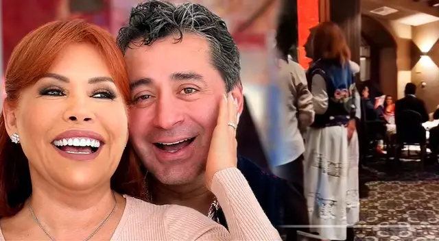 Magaly Medina se pronuncia tras mediáticas imágenes con su esposo.