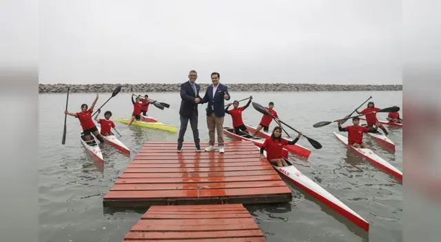 Presidente del IPD con alcalde de La Punta.