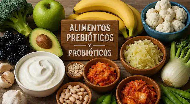 Diferencia entre prebióticos y probióticos: beneficios, tipos y fuentes naturales