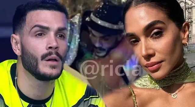 Mario Irivarren y Vania Bludau fueron captados juntos en la boda de Alejandra Baigorria.