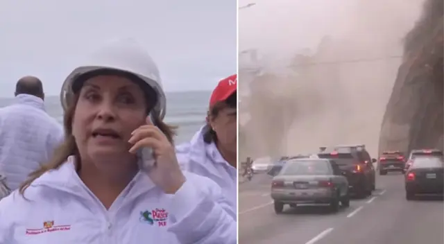 Critican a Boluarte por su visita exprés a la Costa Verde.