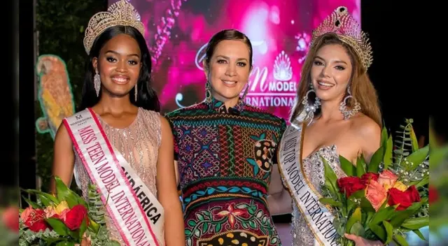 Marina Mora coronó a reinas internacionales en Ucayali.