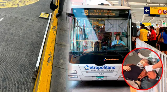 Adulta mayor queda en UCI tras ser golpeada por un poste del Metropolitano. Adulta mayor queda en UCI tras ser golpeada por un poste del Metropolitano.