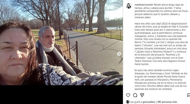 Natalia Torres se pronunció tras el fallecimiento de su esposo, Óscar Carrillo. Foto: Instagram Natalia Torres se pronunció tras el fallecimiento de su esposo, Óscar Carrillo. Foto: Instagram