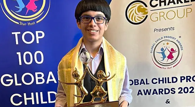 Joven prodigio deja en alto el nombre del Perú en premiación internacional.