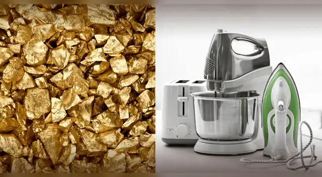 Estos son los electrodomésticos que contienen oro en su interior.