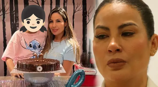 Pamela López sorprendió a su hija con una pequeña reunión por su cumpleaños.